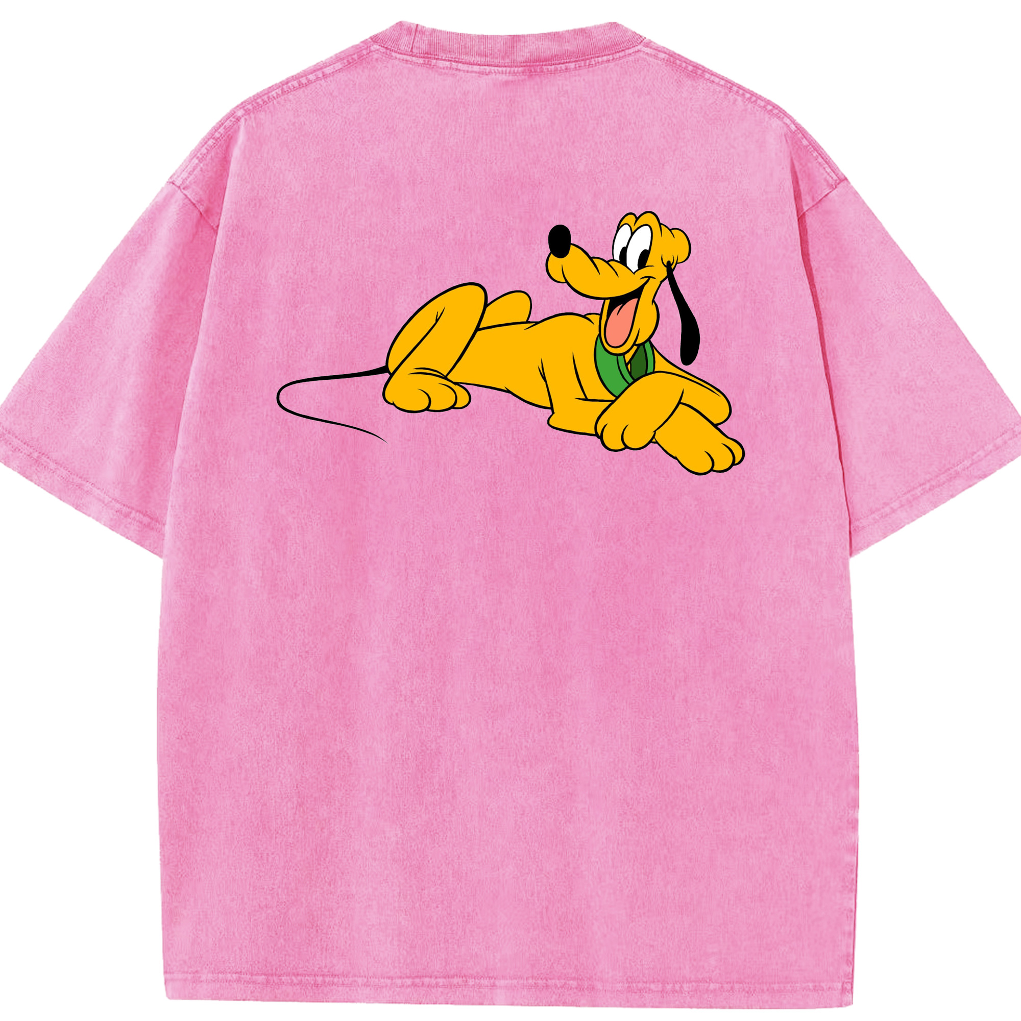 （画像用） ミッキーマウス Mickey Mouse 綿100% ヴィンテージ風 半袖Tシャツ（背面プリント）